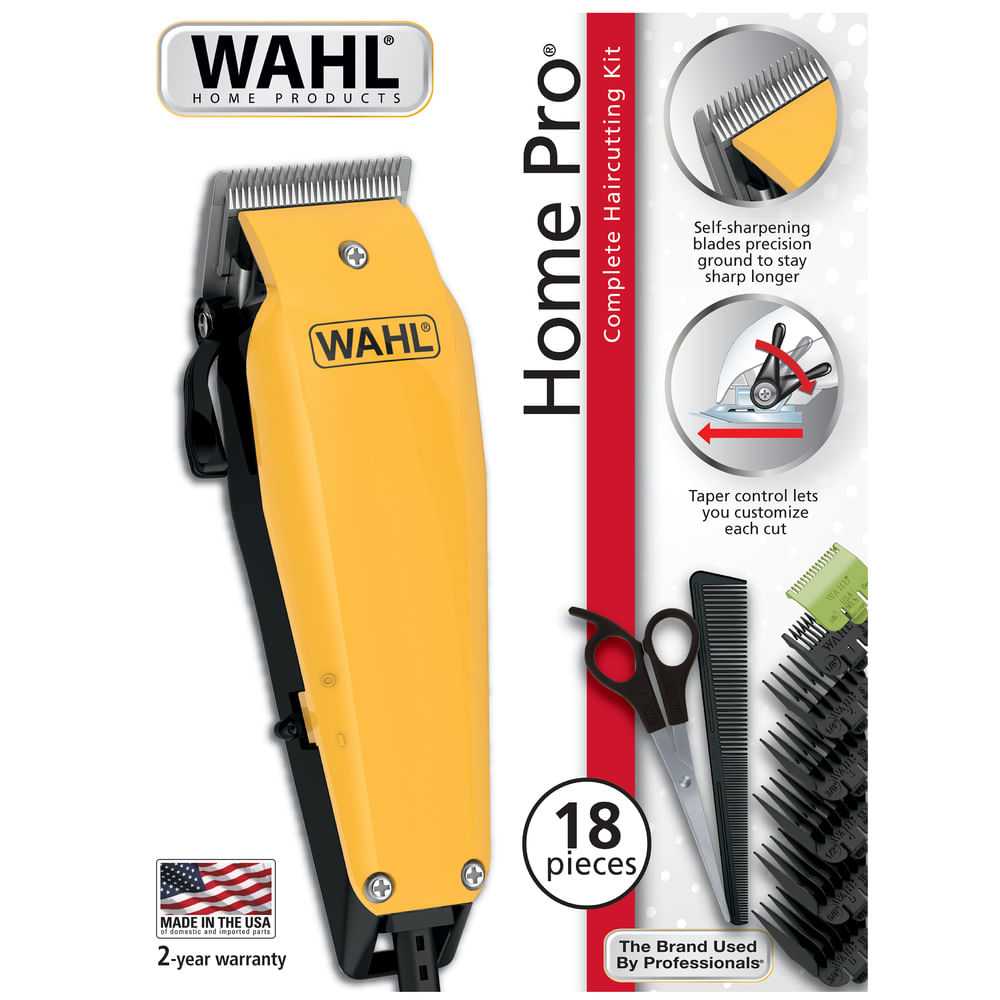 Hair Clippers Maquina De Cortar Pelo Wahl Amarilla Cortadora Home