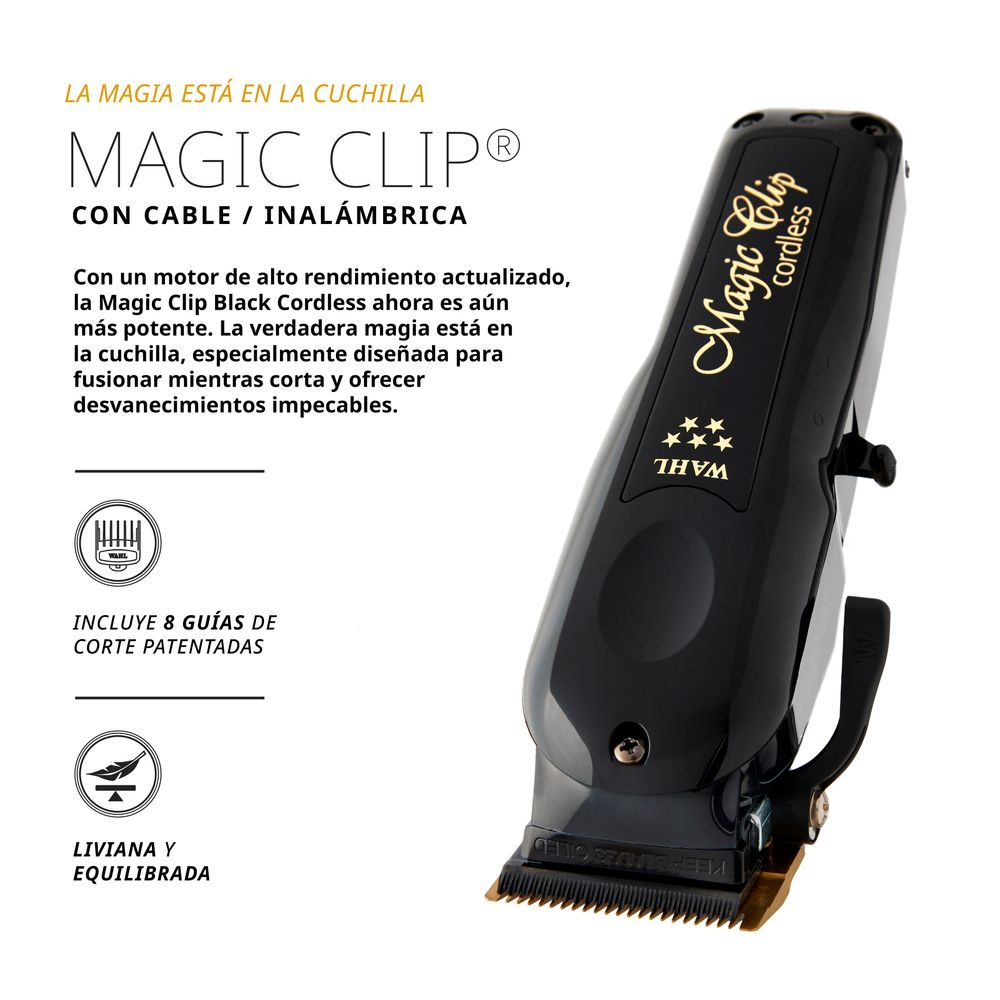 WAHL MagicClip&Detailerバリカンブラック@86❹/6㊹ WAHL MagicClip&Detailerバリカンブラック@^~86❹/6㊹